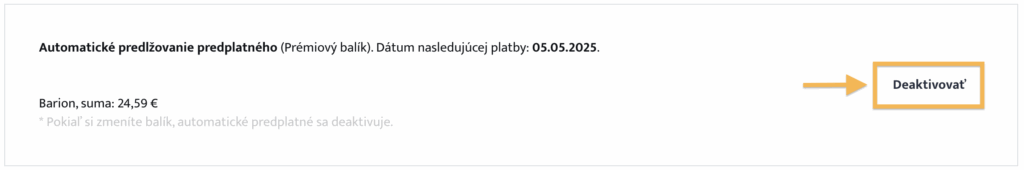 Deaktivácia